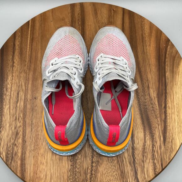 Nike Epic React Flyknit 2 Shoes Youth Boys 6.5Y Gray Running Comfort Walking Gym - Picture 5 of 8